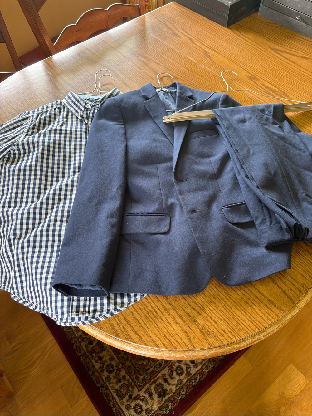 Boys Calvin Klein Navy Blue Suit